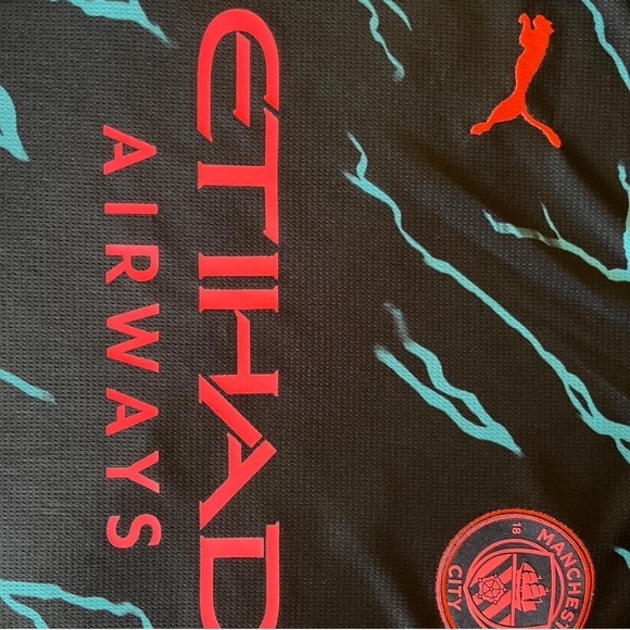 DeBruyne #17 Man City Small Jersey Black Manchester - Picture 5 of 6